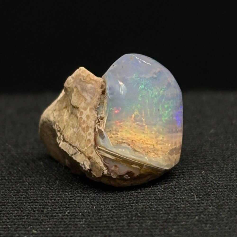 Polished Rolling Colored Lighthouse Ethiopian Jelly Opal Collectible Specimen